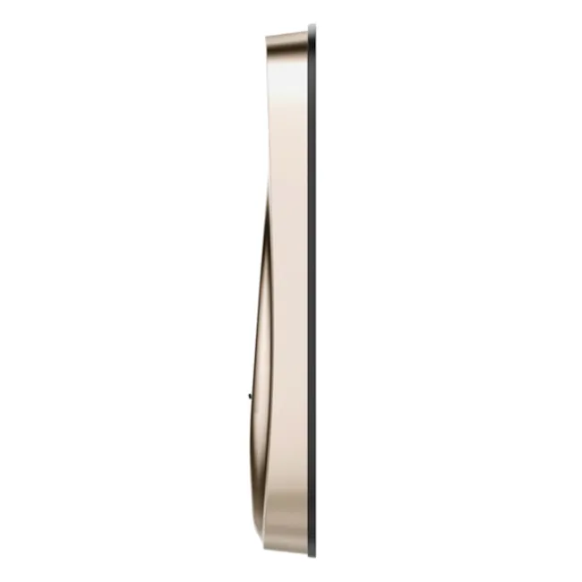 Solity Smart Rim Lock GA-65B - Champagne Gold - 3 - Sleek, metallic wall panel with elegant curves, Modern design featuring