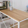 Conner Study Table with Shelves 1m - White, Oak - 7