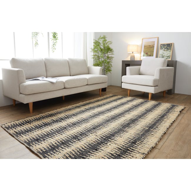 Carver Textured Rug - Charcoal (3 Sizes) - 1