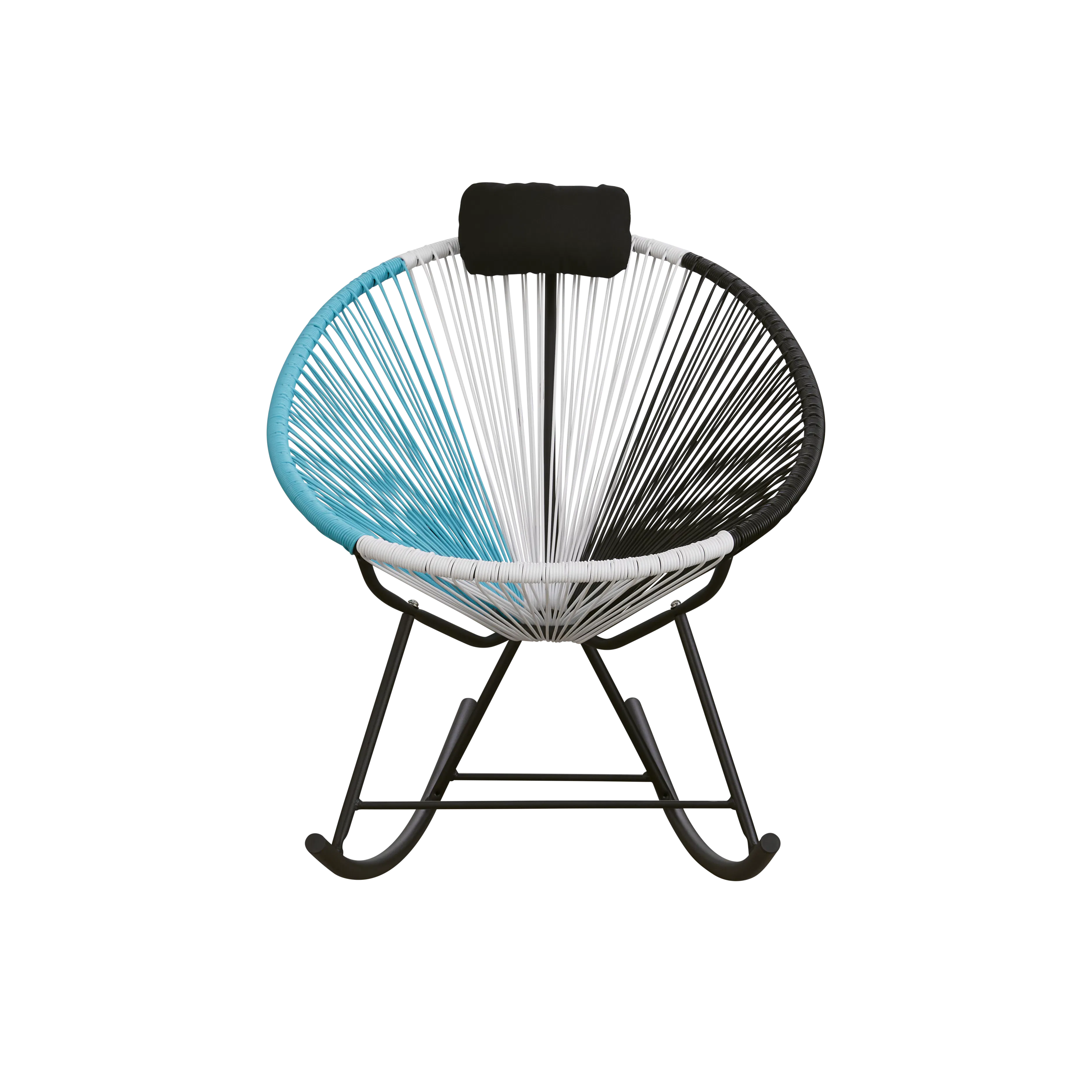 Acapulco Rocking Chair - Robin Blue, White, Black Mix