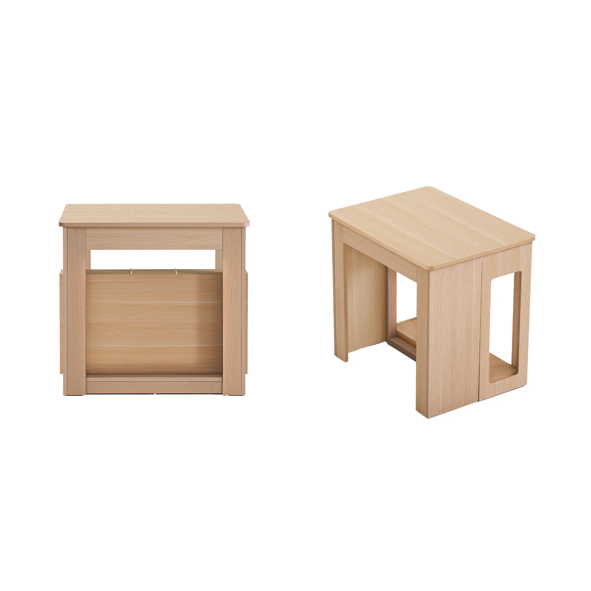 Flexi-Table Extendable Dining Table with Extendable Bench 0.6m-2.8m - Natural - 12
