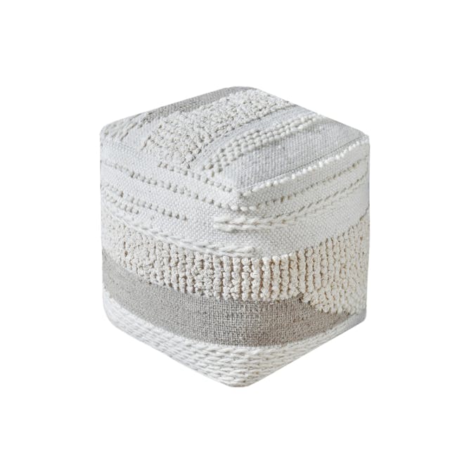 Charlie Textured Pouf - 0