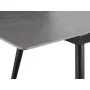 Syla Extendable Dining Table 1.6m-2m in Concrete Grey (Sintered Stone) with Jorge Bench 1.5m and 2 Santiago Dining Chair in Beige (Faux Leather) - 7