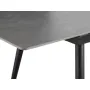 Syla Extendable Dining Table 1.6m-2m in Concrete Grey (Sintered Stone) with Jorge Bench 1.5m and 2 Santiago Dining Chair in Beige (Faux Leather) - 7