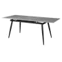 Syla Extendable Dining Table 1.6m-2m - Concrete Grey (Sintered Stone) - 0