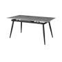 Syla Extendable Dining Table 1.6m-2m - Concrete Grey (Sintered Stone) - 1