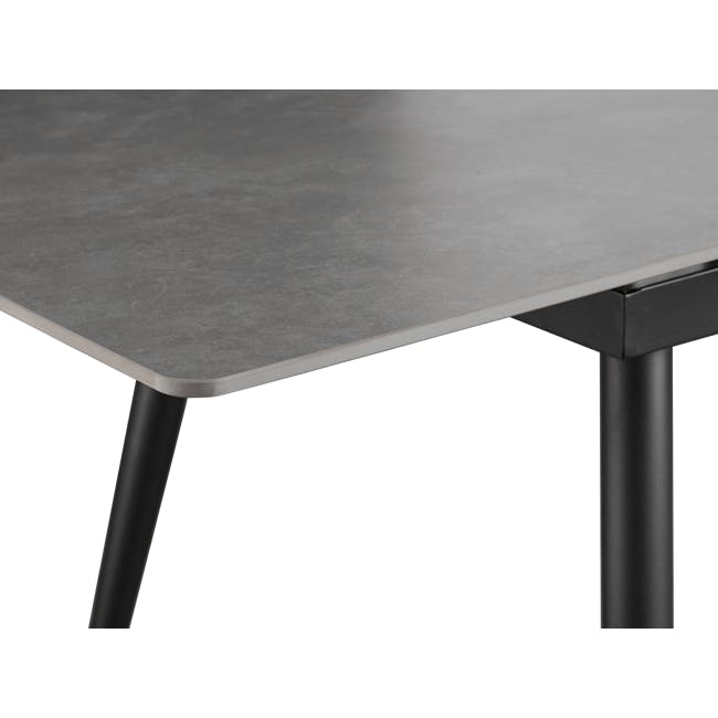 Syla Extendable Dining Table 1.6m-2m - Concrete Grey (Sintered Stone) - 7