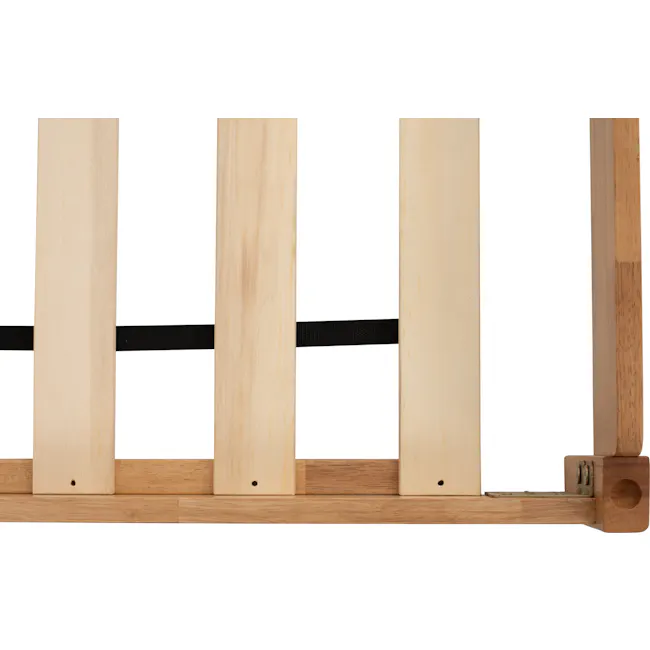 Hans Stackable Single Bed - Natural - 15 - Wooden crib frame, wooden slats, wooden posts, wooden beams, wooden structure