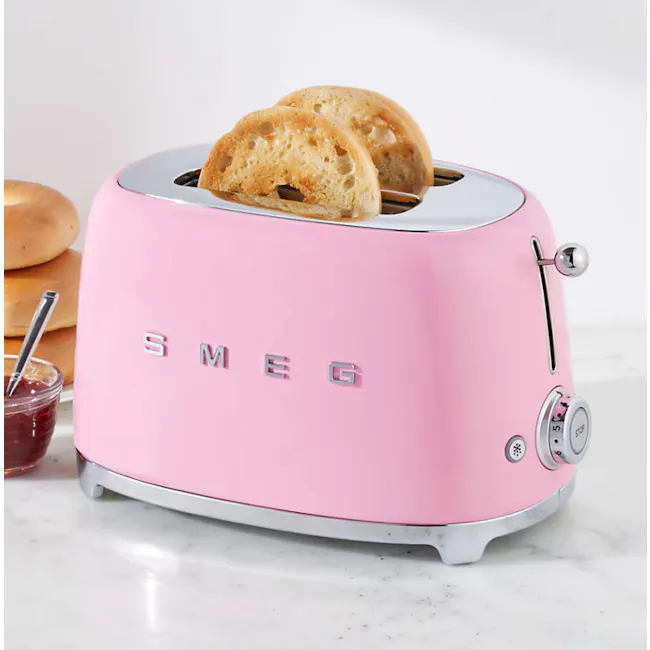 Smeg 2-Slice Toaster - Pink - 3