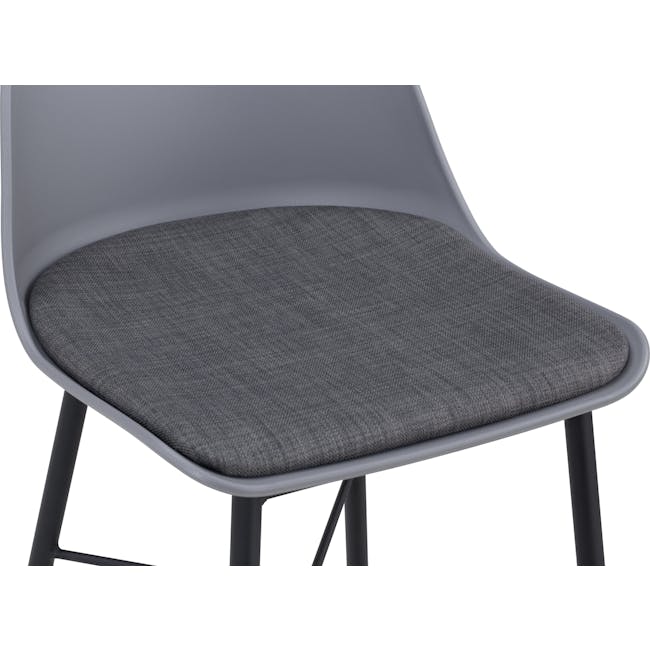 (As-is) Denver Counter Chair - Grey - 14