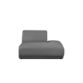 Milan Right Extended Unit - Smokey Grey (Faux Leather)