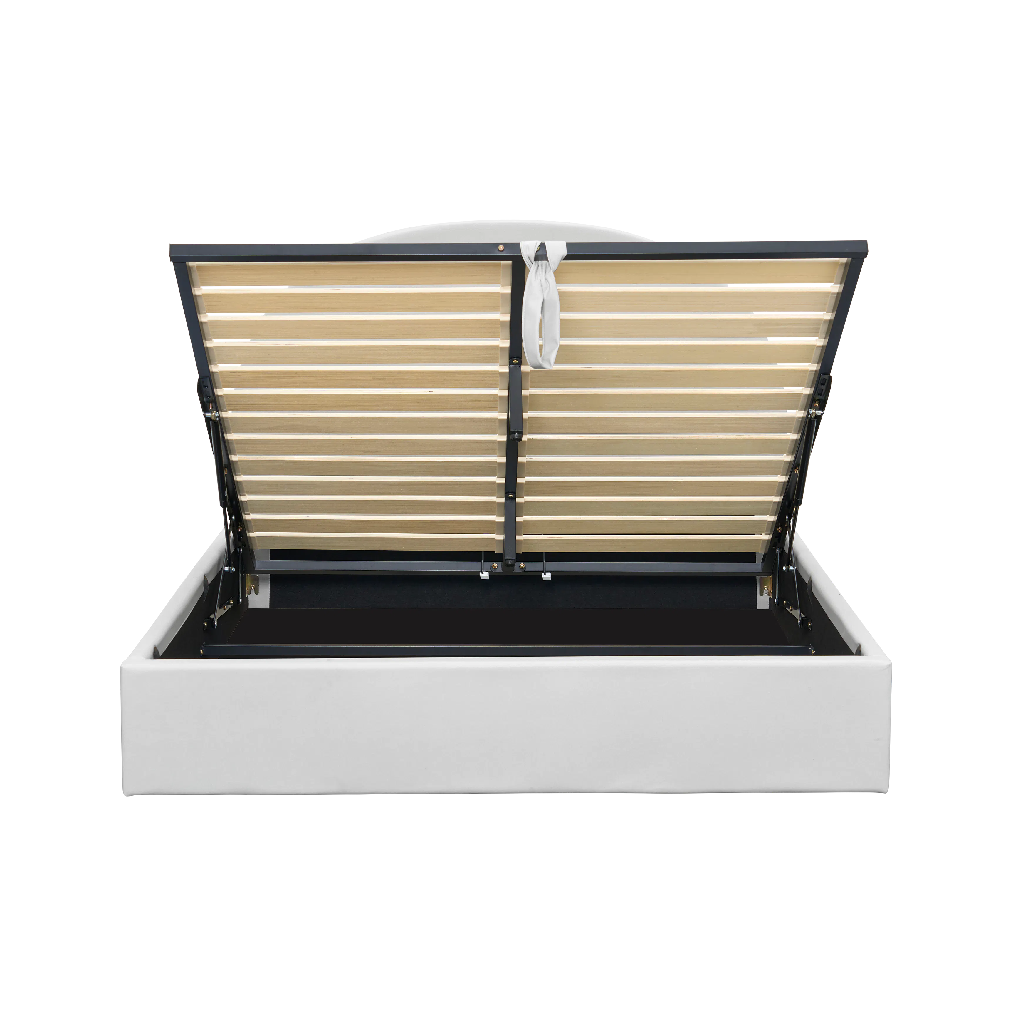Aspen King Storage Bed - Light Grey (Pet Friendly) - 10