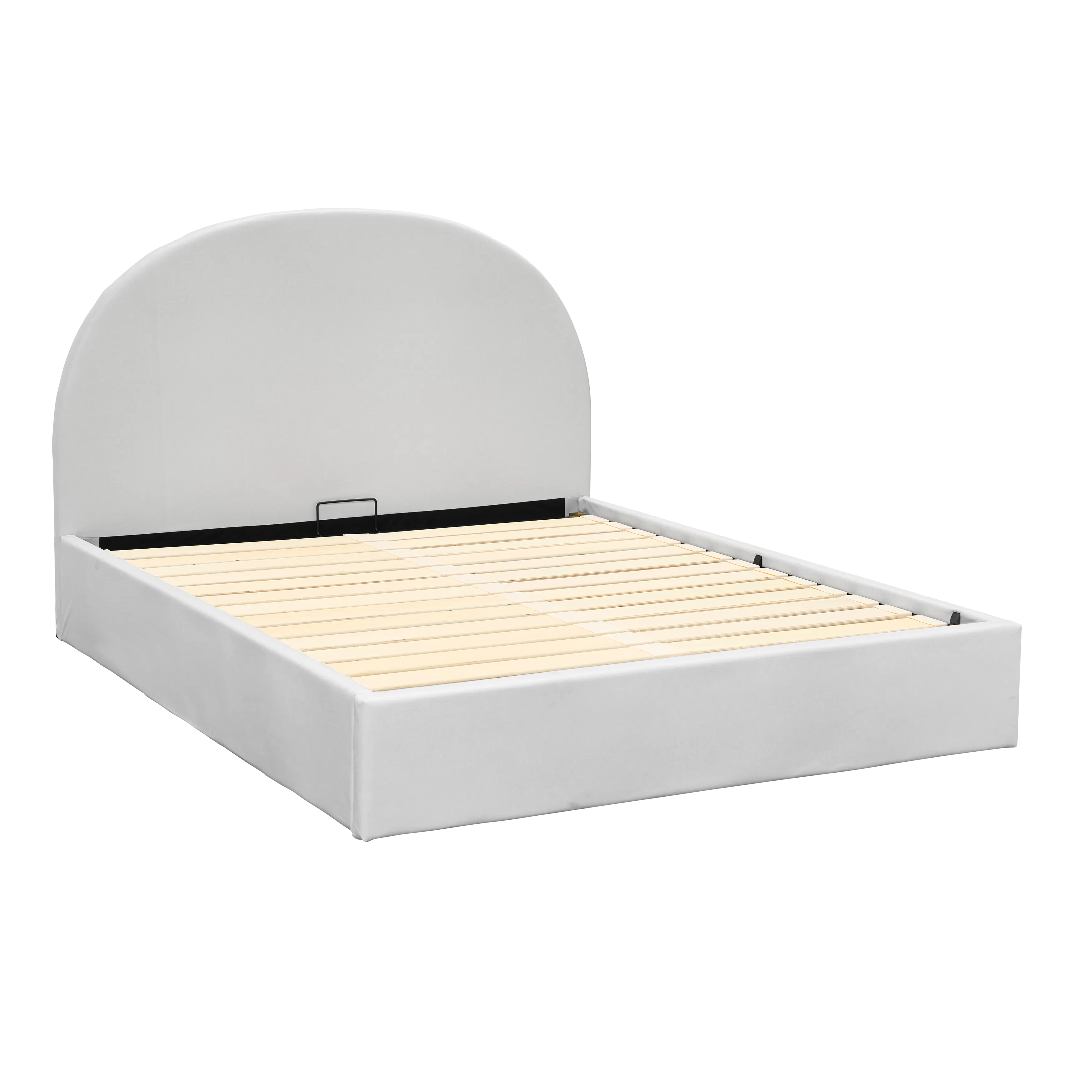 Aspen King Storage Bed - Light Grey (Pet Friendly) - 7