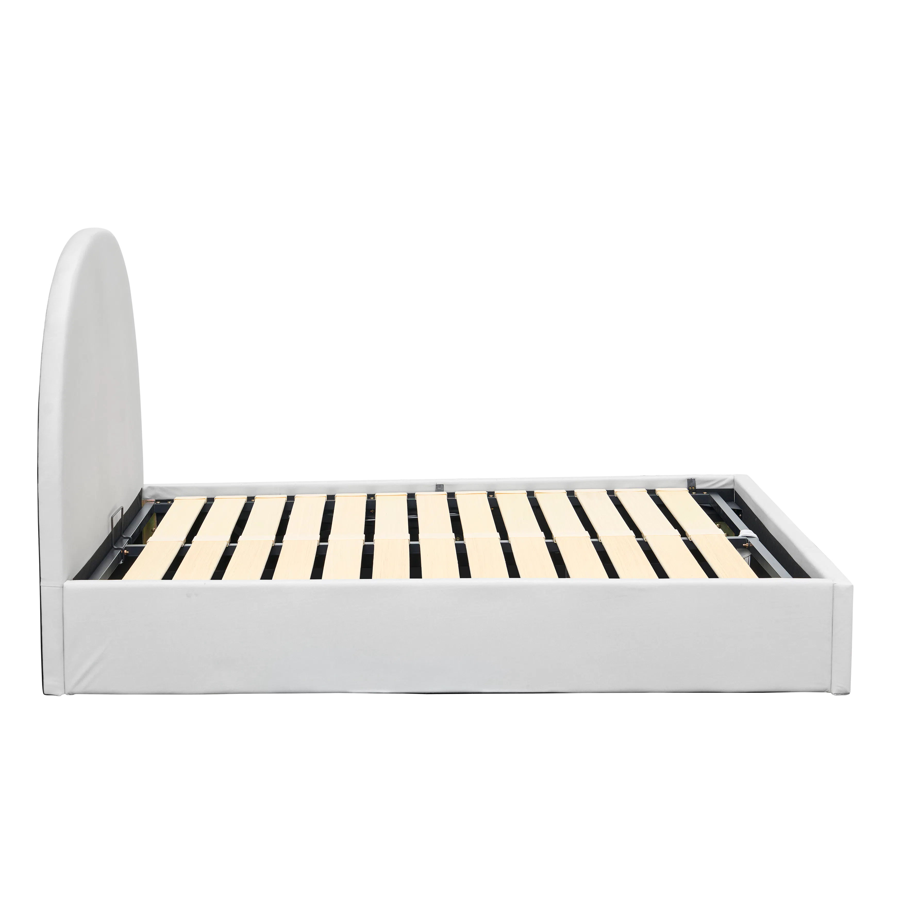 Aspen King Storage Bed - Light Grey (Pet Friendly) - 9