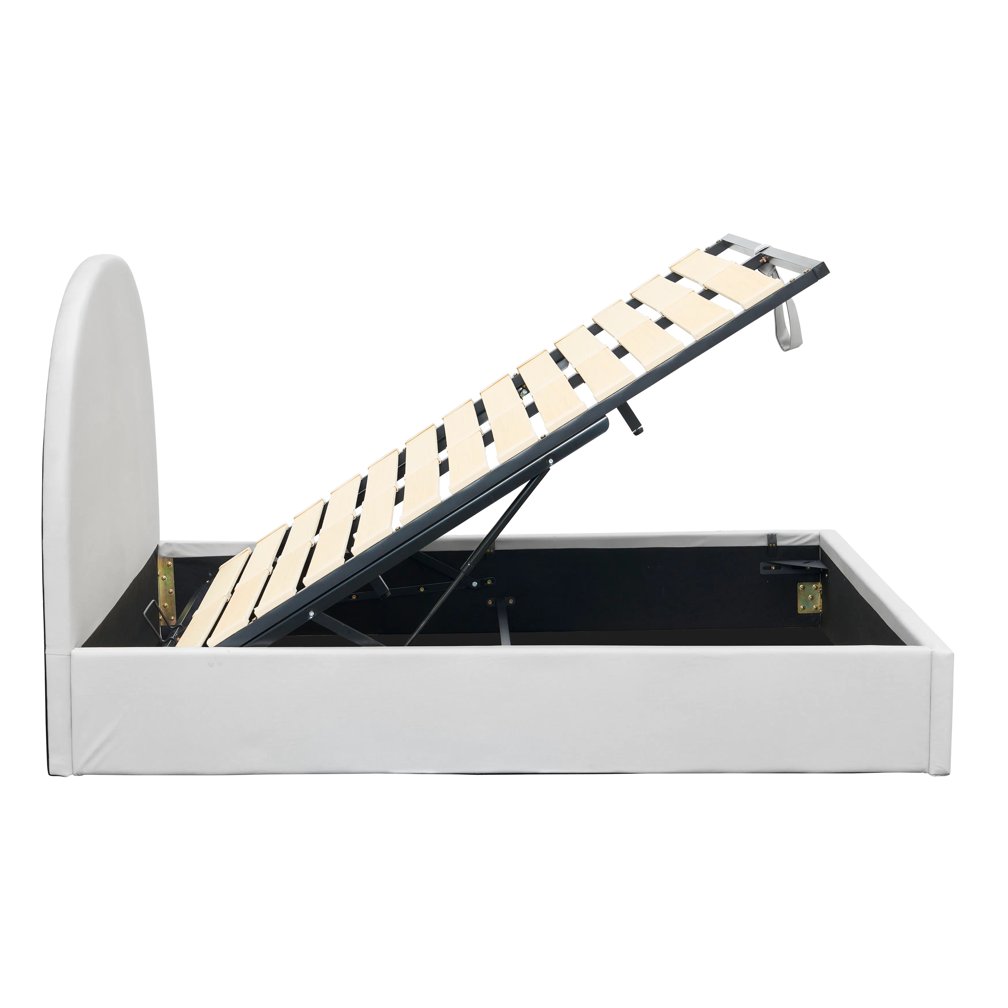 Aspen King Storage Bed - Light Grey (Pet Friendly) - 11