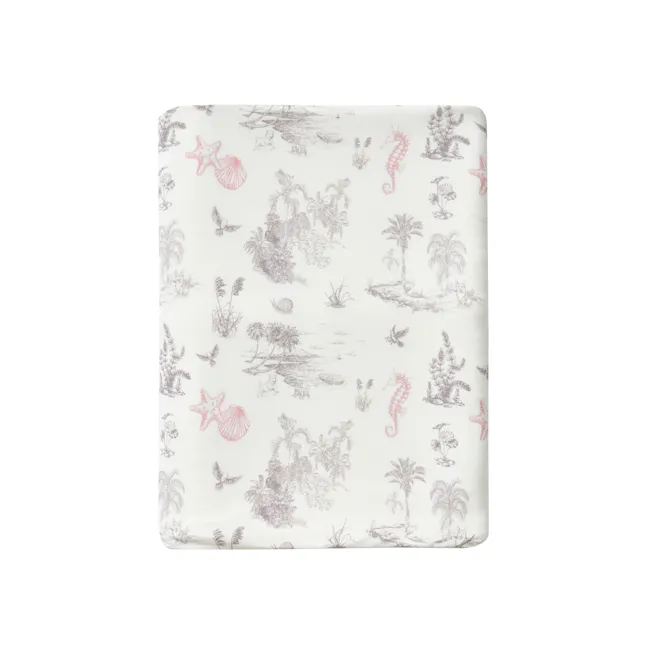House of Holly Bamboo Blanket - Seaside Toile (Sunset) - 6