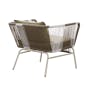Beckett Outdoor Armchair - White, Taupe - 4