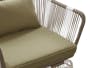 Beckett Outdoor Armchair - White, Taupe - 5