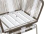 Beckett Outdoor Armchair - White, Taupe - 6