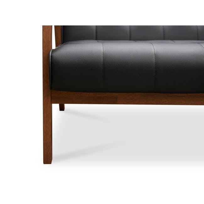 (As-is) Tucson 2 Seater Sofa - Cocoa, Espresso (Faux Leather) - 6 - 26