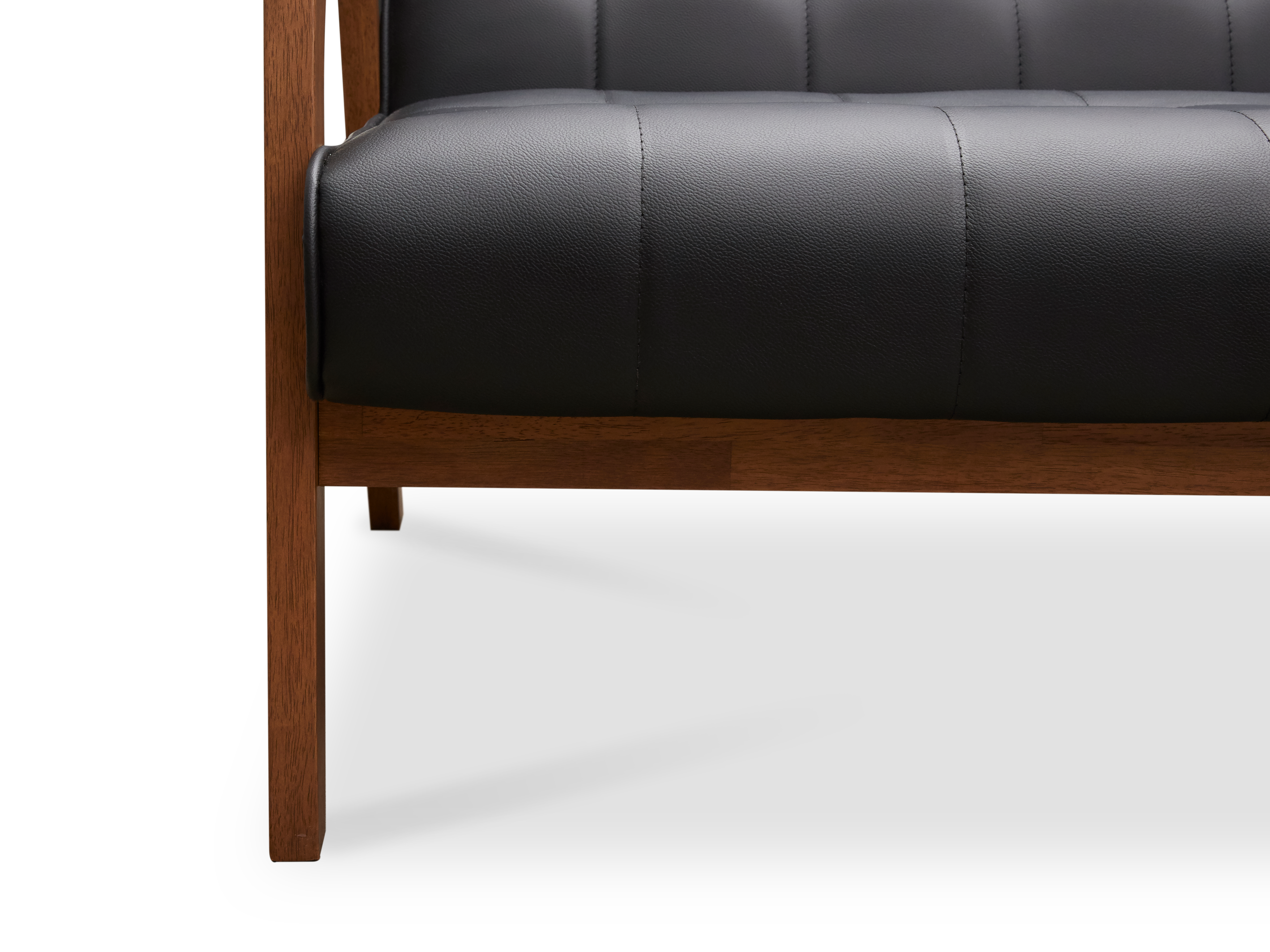 Tucson 2 Seater Sofa Cocoa, Espresso (Faux Leather), HV Basic Sofas