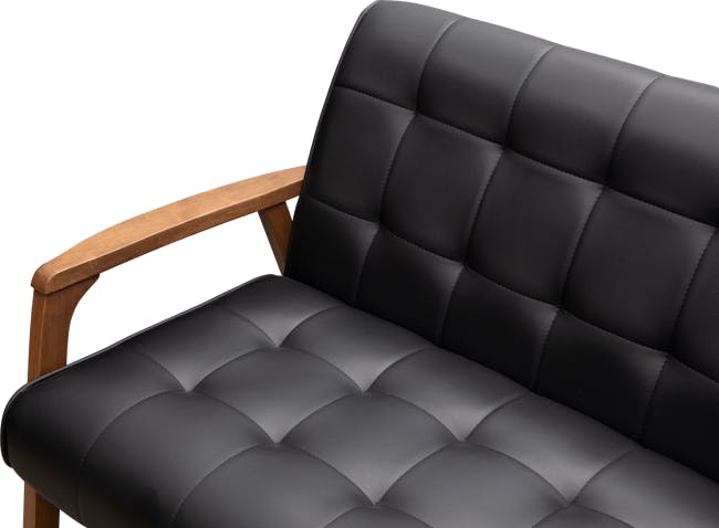 Tucson 2 Seater Sofa - Cocoa, Espresso (Faux Leather) - 10
