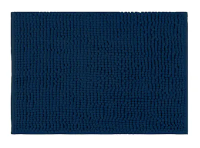Cora Chenille Bath Mat - Navy