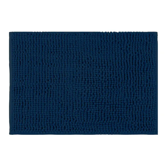 Cora Chenille Bath Mat - Navy - 1