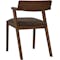 Clarkson Dining Table 1.8m in Cocoa with 4 Imogen Dining Chairs in Chestnut - 17