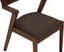 Imogen Dining Chair - Cocoa, Chestnut (Fabric) - 7