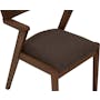 Imogen Dining Chair - Cocoa, Chestnut (Fabric) - 7