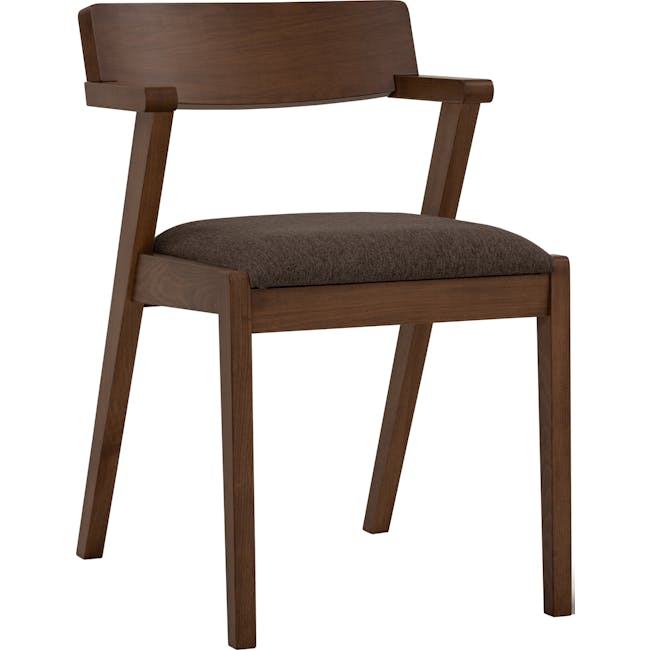 Imogen Dining Chair - Cocoa, Chestnut (Fabric) - 5