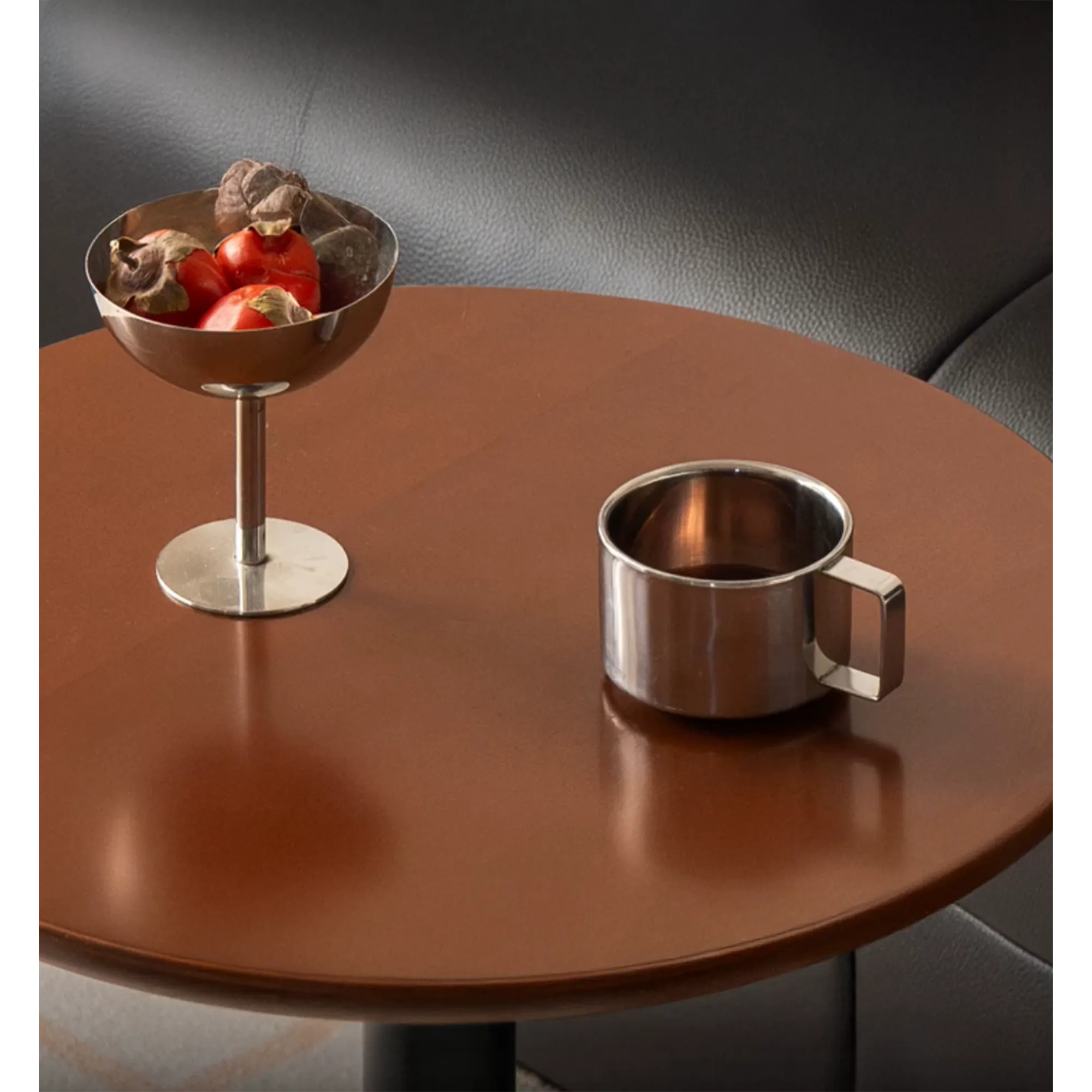 Eugene Adjustable Round Side Table - 7