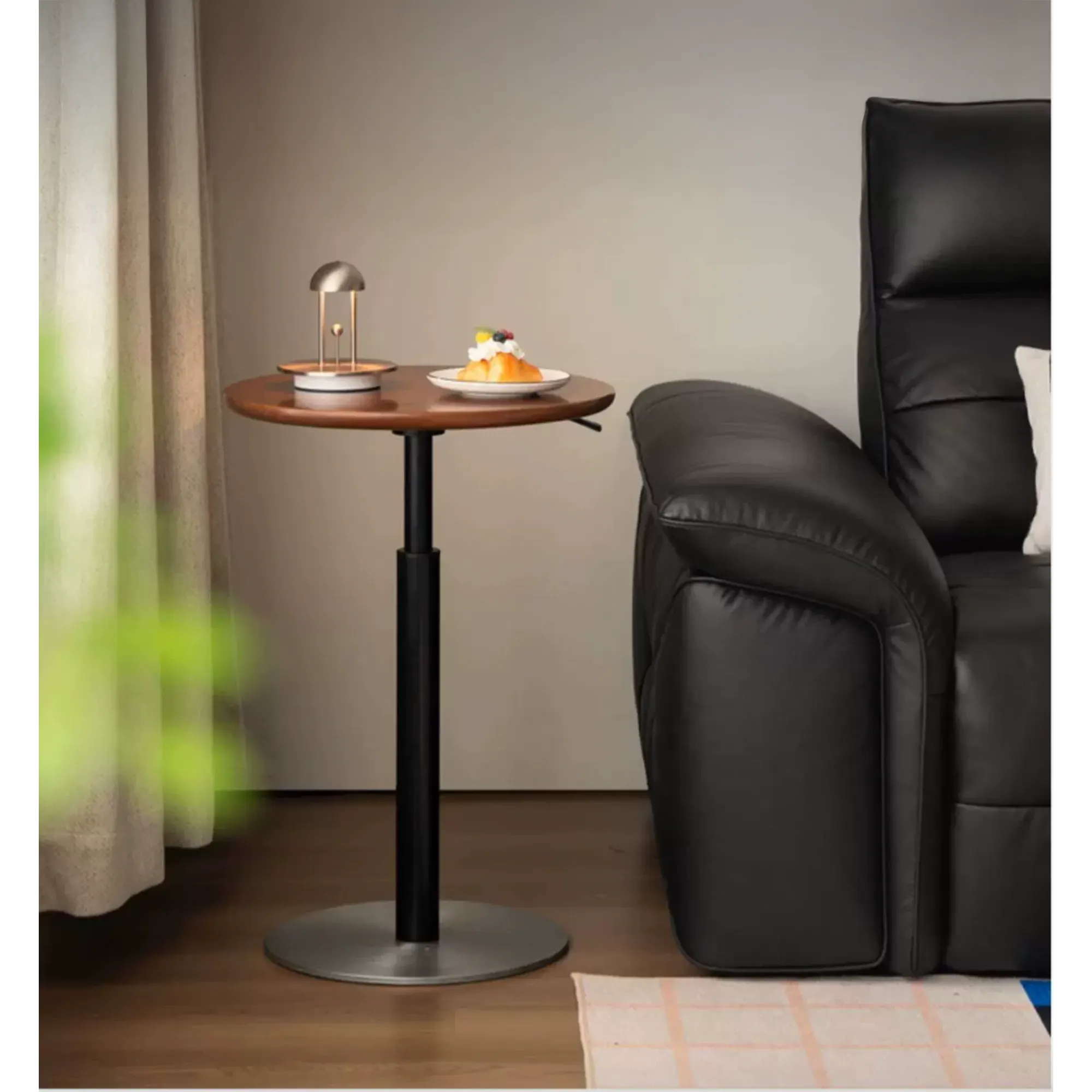 Eugene Adjustable Round Side Table - 11