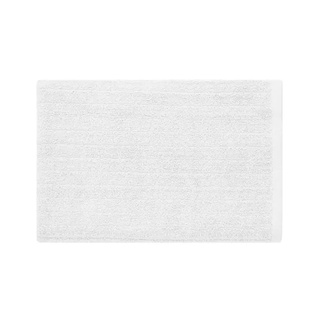 EVERYDAY 100% Cotton Bath Sheet 160 x 100 cm - White - 3 - White textured rug, minimalist design, soft texture, elegant