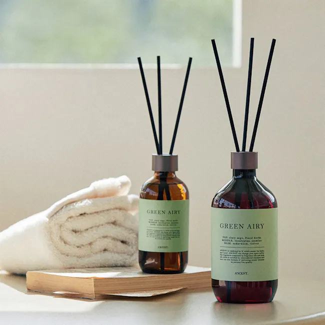 ASCENT Premium Reed Diffuser (2 Sizes) - Green Airy - 4