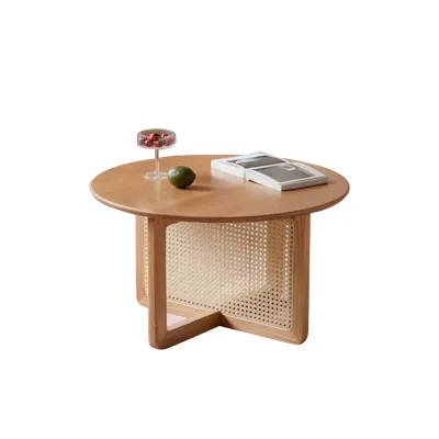 Emika Rattan Round Coffee Table 0.7m