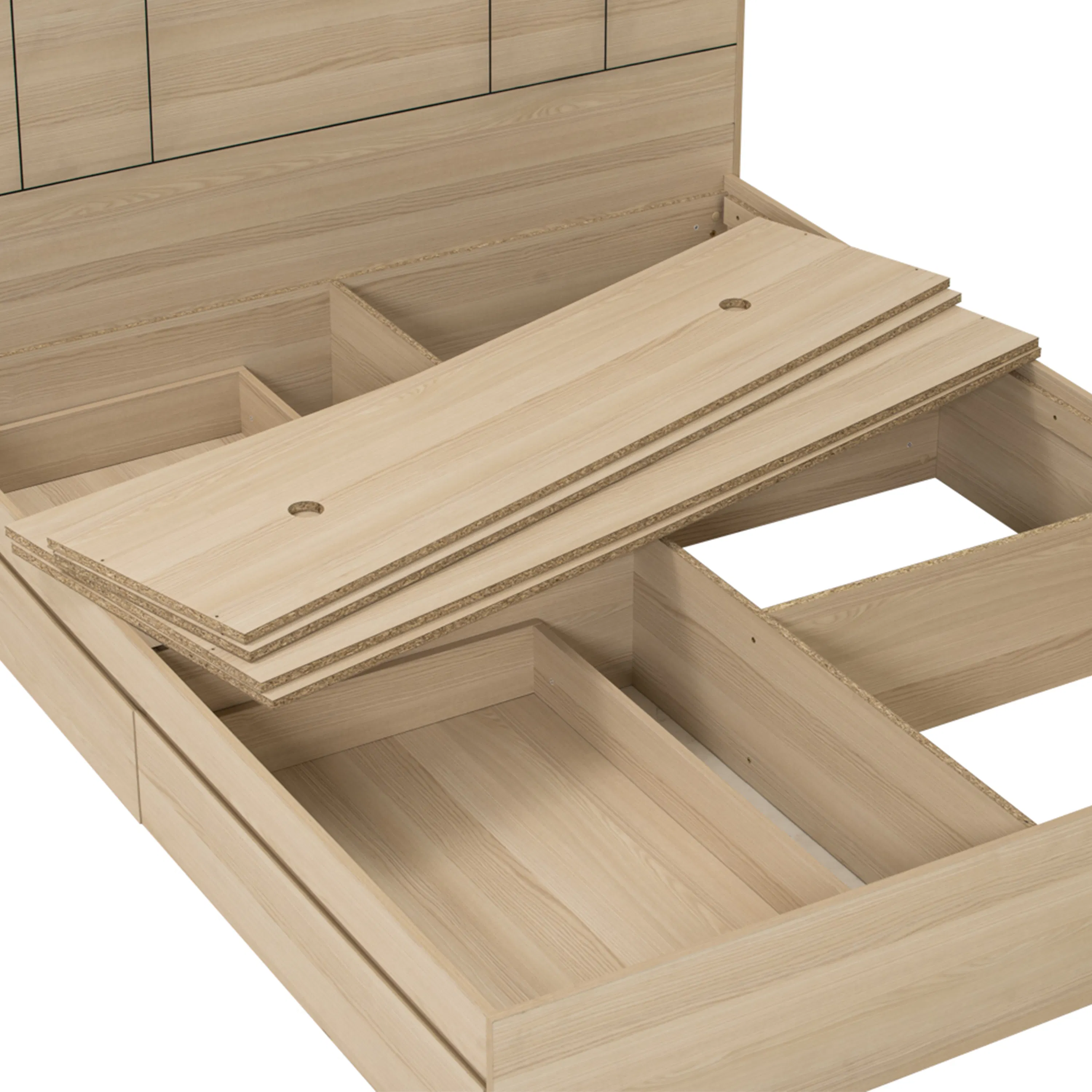 Harrington 2 Drawer Queen Bed - 13