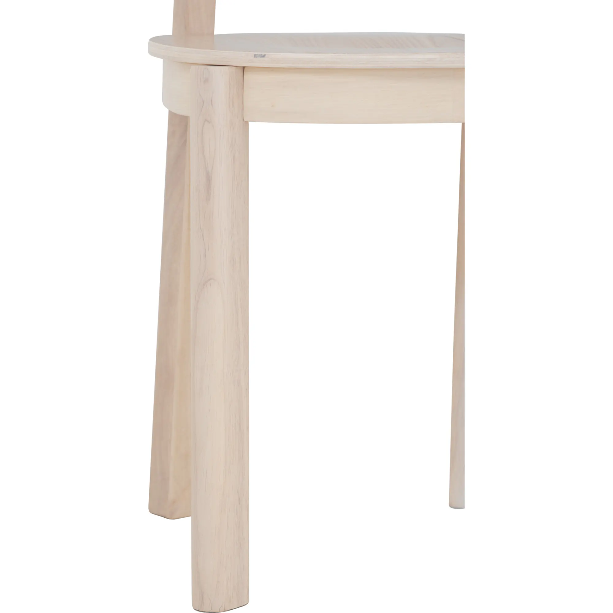 Claire Chair - 13 - Light wood table, minimalist design, natural finish, simple structure, sturdy legs, smooth surface