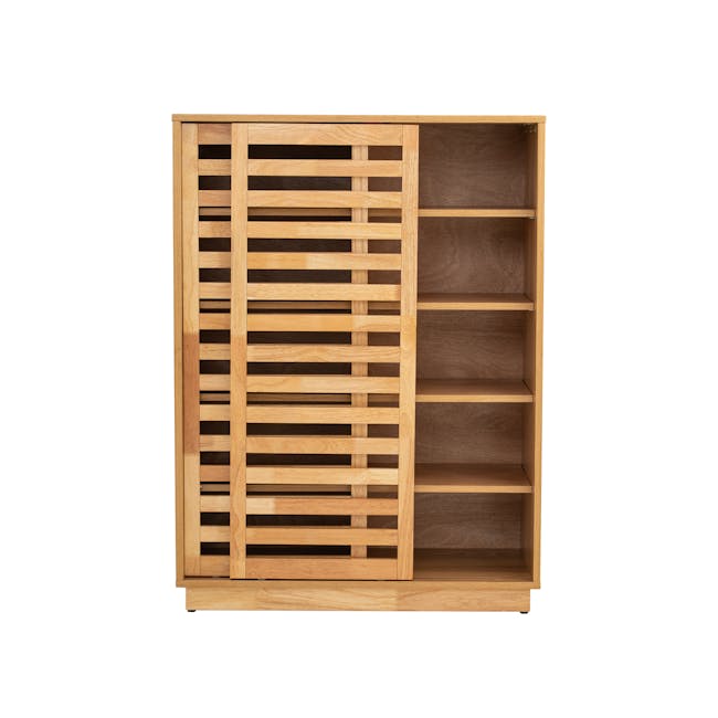 Keita Shoe Cabinet - Oak - 1