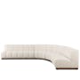 Cosmo 3 Seater Sofa Unit - White Boucle (Spill Resistant) - 11
