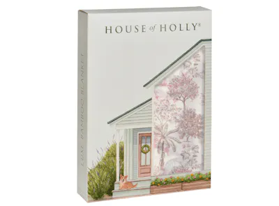 House of Holly Bamboo Blanket - Fruit Toile (Strawberry)