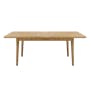 Todd Extendable Dining Table 1.6m-2m with Todd Cushioned Bench 1.5m and 2 Todd Dining Chairs - 4