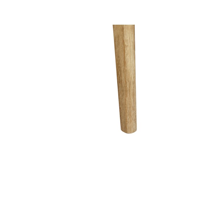 Todd Extendable Dining Table 1.6m-2m with 4 Todd Cushioned Dining Chairs - 13 - Wooden column, natural wood texture