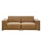 Milan 3 Seater Extended Sofa - Tan (Faux Leather) - 15