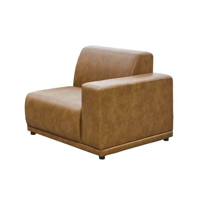 Milan 3 Seater Sofa - Tan (Faux Leather) - 10