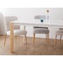 Nelson Dining Table 2m - White Marble (Sintered Stone) - 1