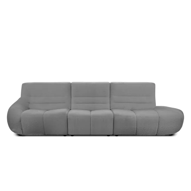 Tara 4 Seater Extended Sofa - Dark Grey - 1