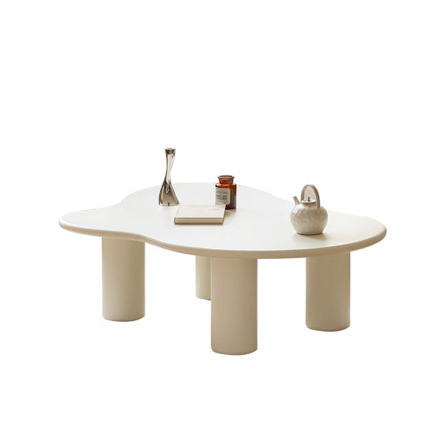 (As-is) Cloud Coffee Table 1m - Ivory - 3 - 1