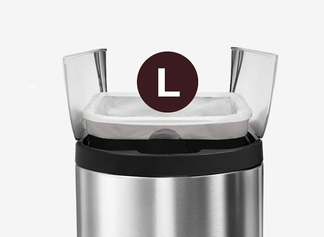simplehuman Butterfly Step Bin - Brushed (2 Sizes) - 7
